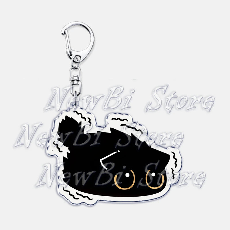 Cute Little Black Cat Keychain