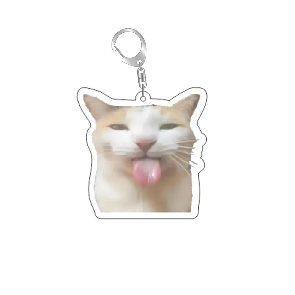 Funny Cat Memes Keychain