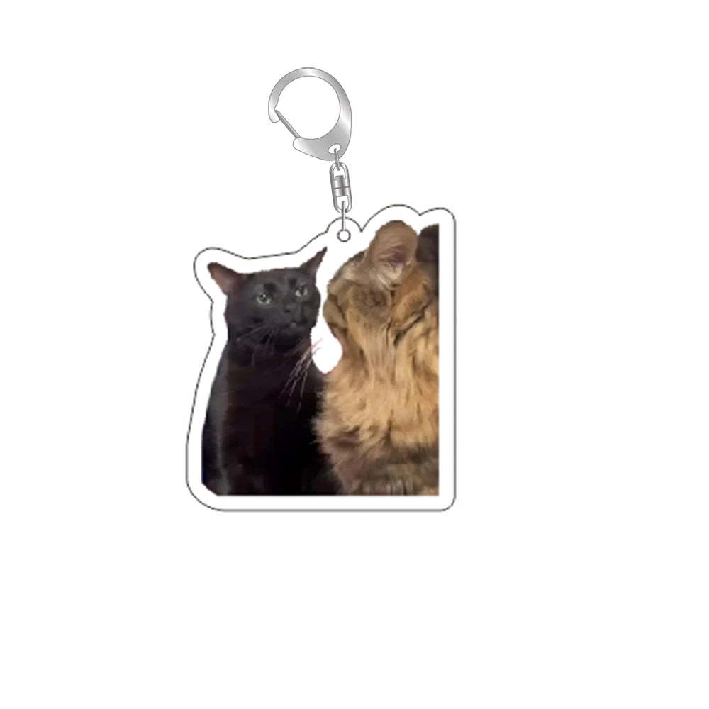 Funny Cat Memes Keychain