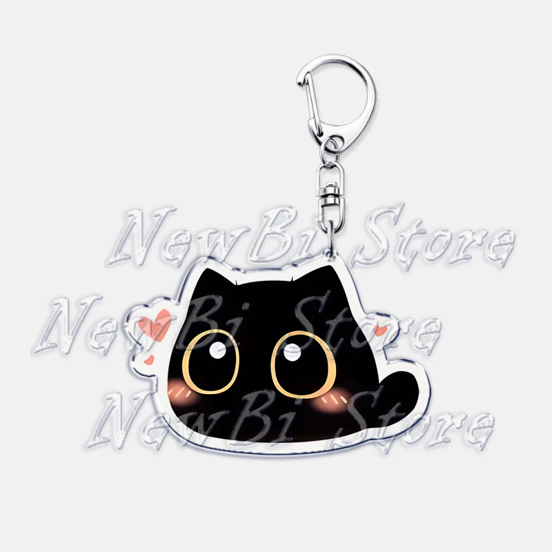 Cute Little Black Cat Keychain
