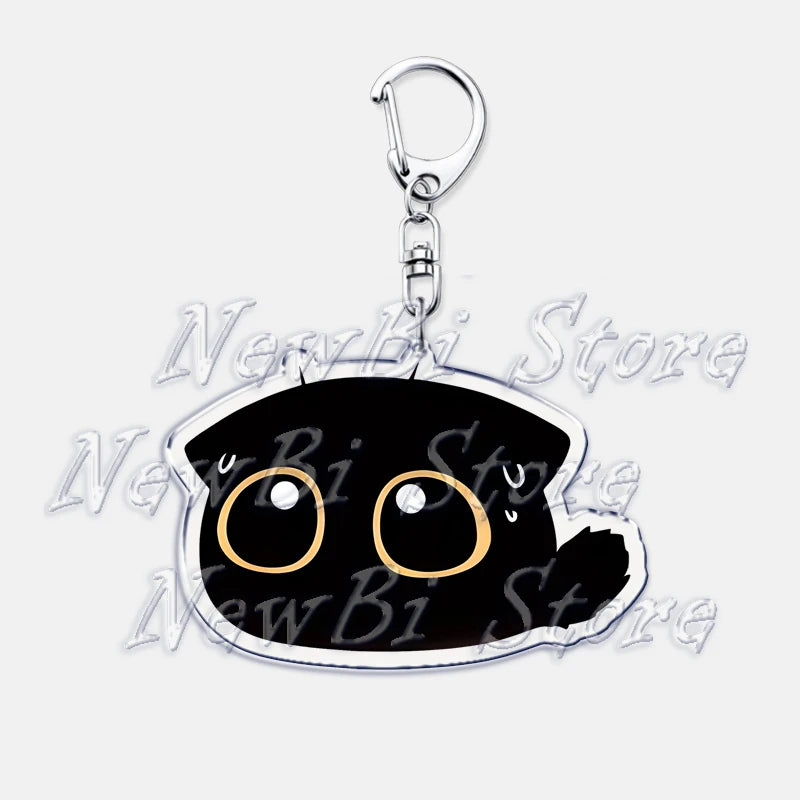 Cute Little Black Cat Keychain