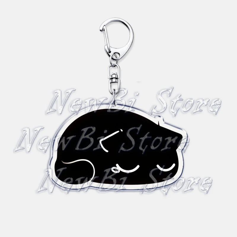 Cute Little Black Cat Keychain