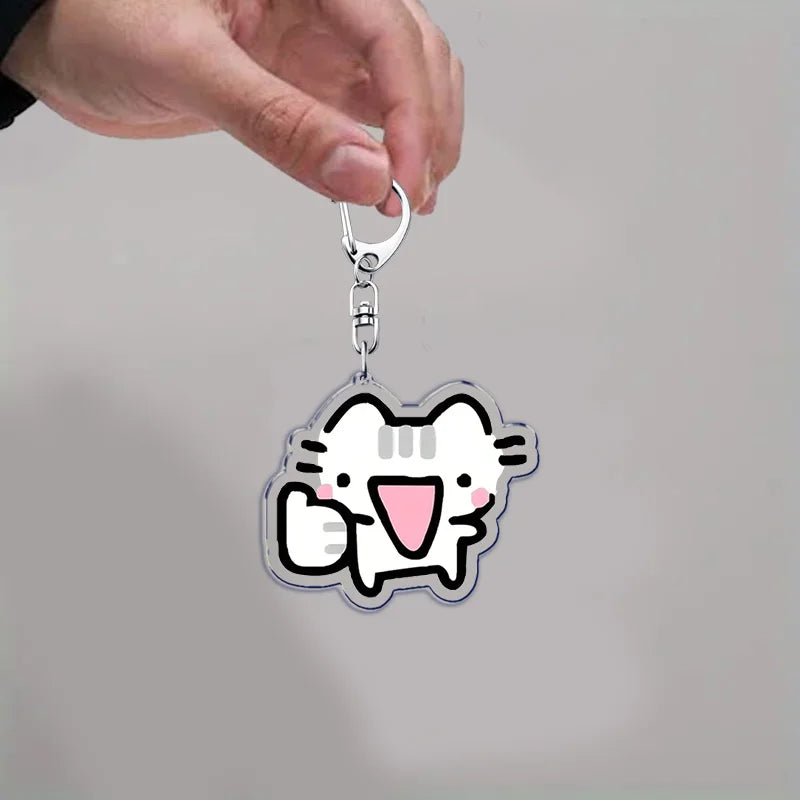 Cute Cat Cartoon Keychains