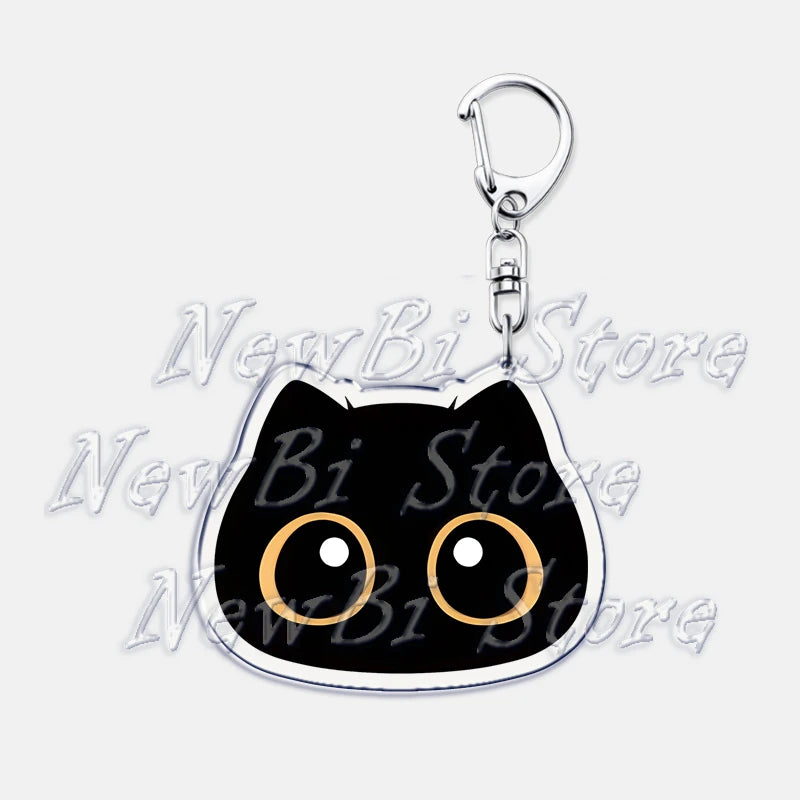 Cute Little Black Cat Keychain