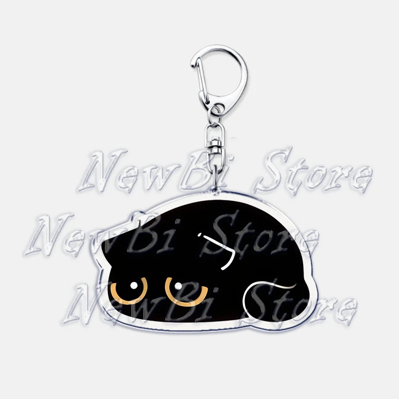 Cute Little Black Cat Keychain