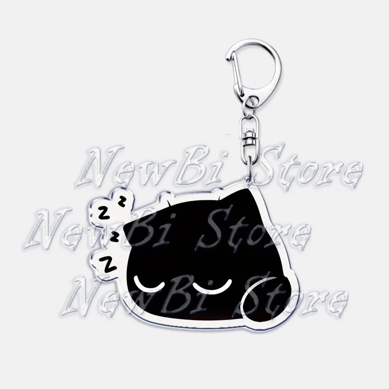 Cute Little Black Cat Keychain