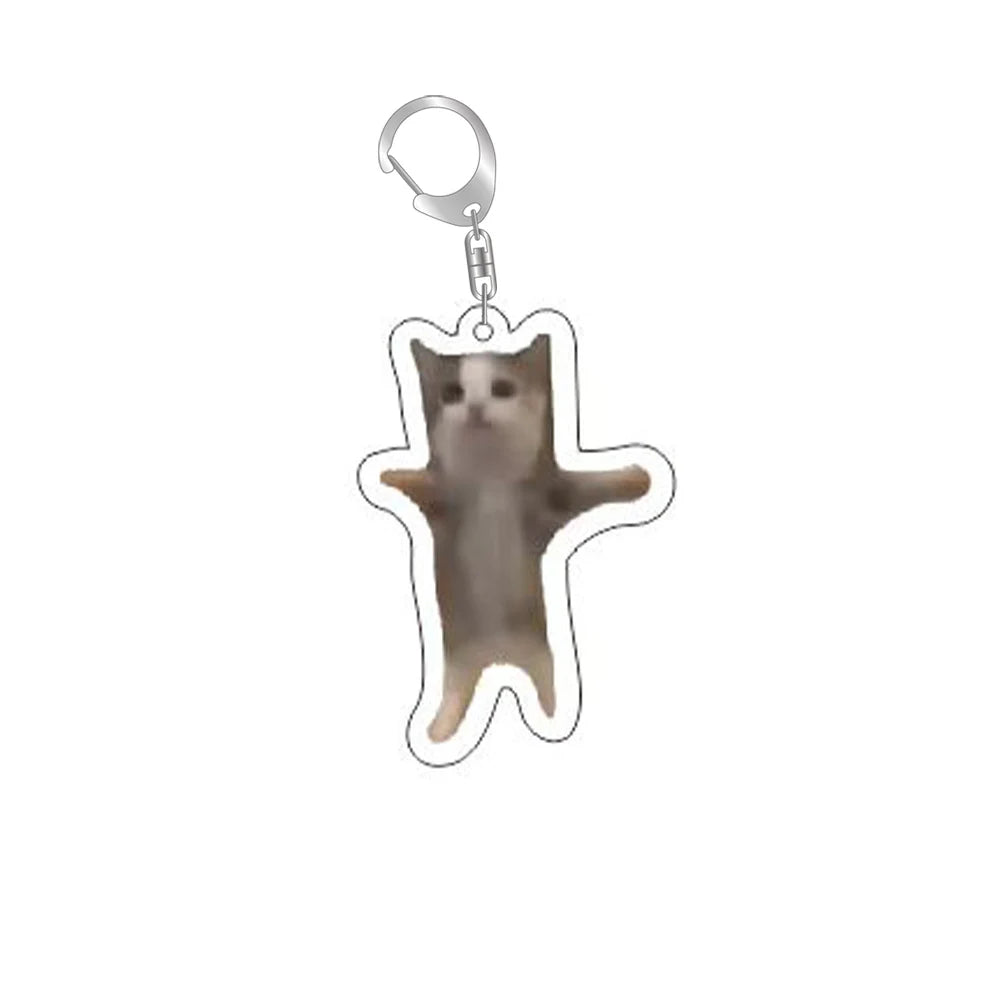Funny Cat Memes Keychain