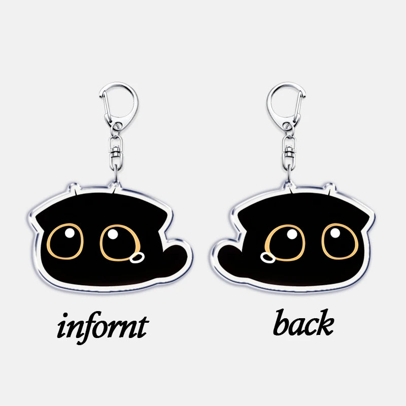 Cute Little Black Cat Keychain