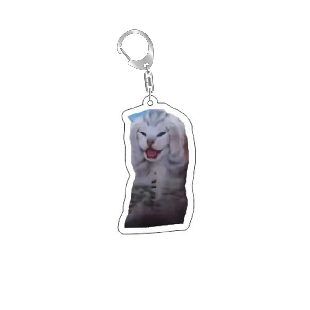 Funny Cat Memes Keychain