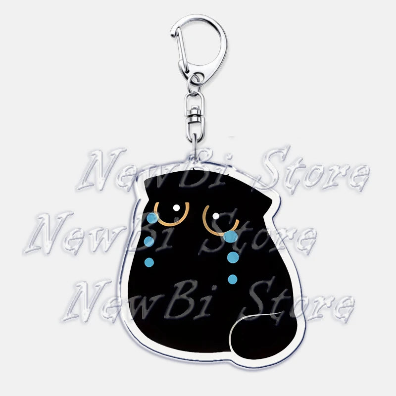 Cute Little Black Cat Keychain