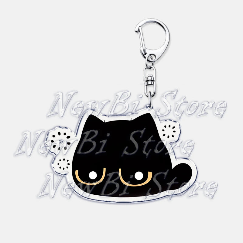 Cute Little Black Cat Keychain