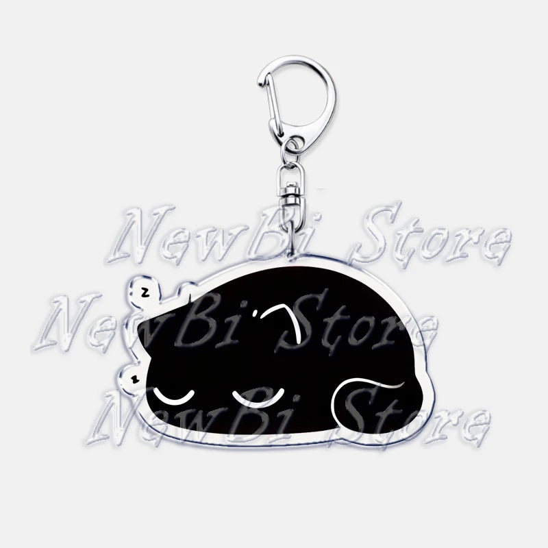 Cute Little Black Cat Keychain