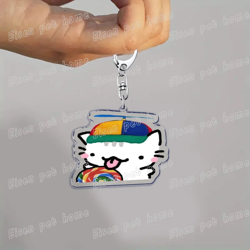 Cute Cat Cartoon Keychains