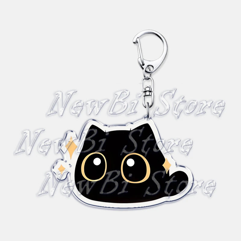 Cute Little Black Cat Keychain