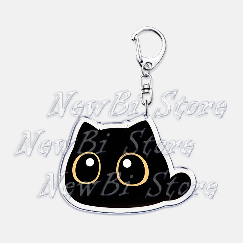 Cute Little Black Cat Keychain