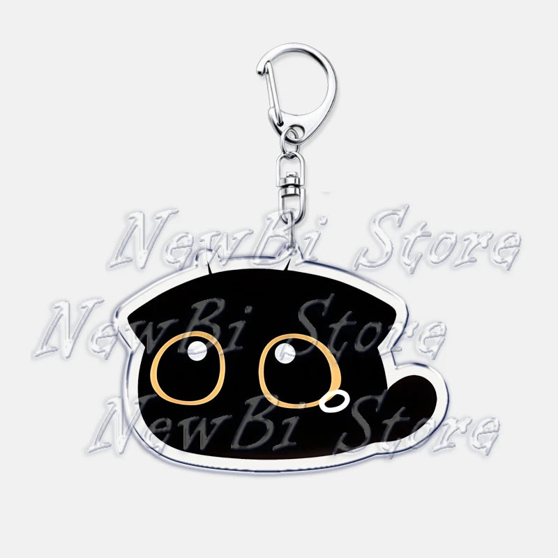Cute Little Black Cat Keychain