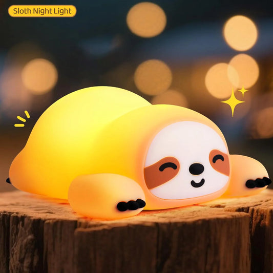 Silicone Soft Sloth Night Light