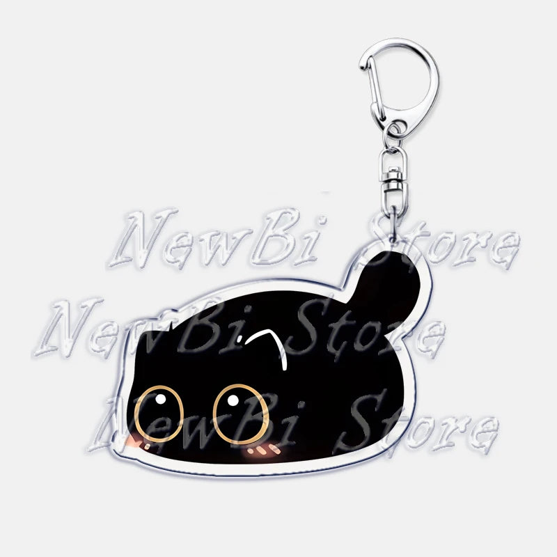 Cute Little Black Cat Keychain