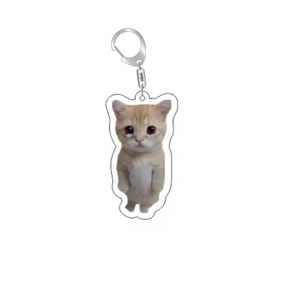 Funny Cat Memes Keychain