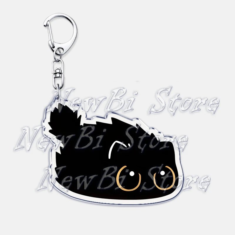 Cute Little Black Cat Keychain