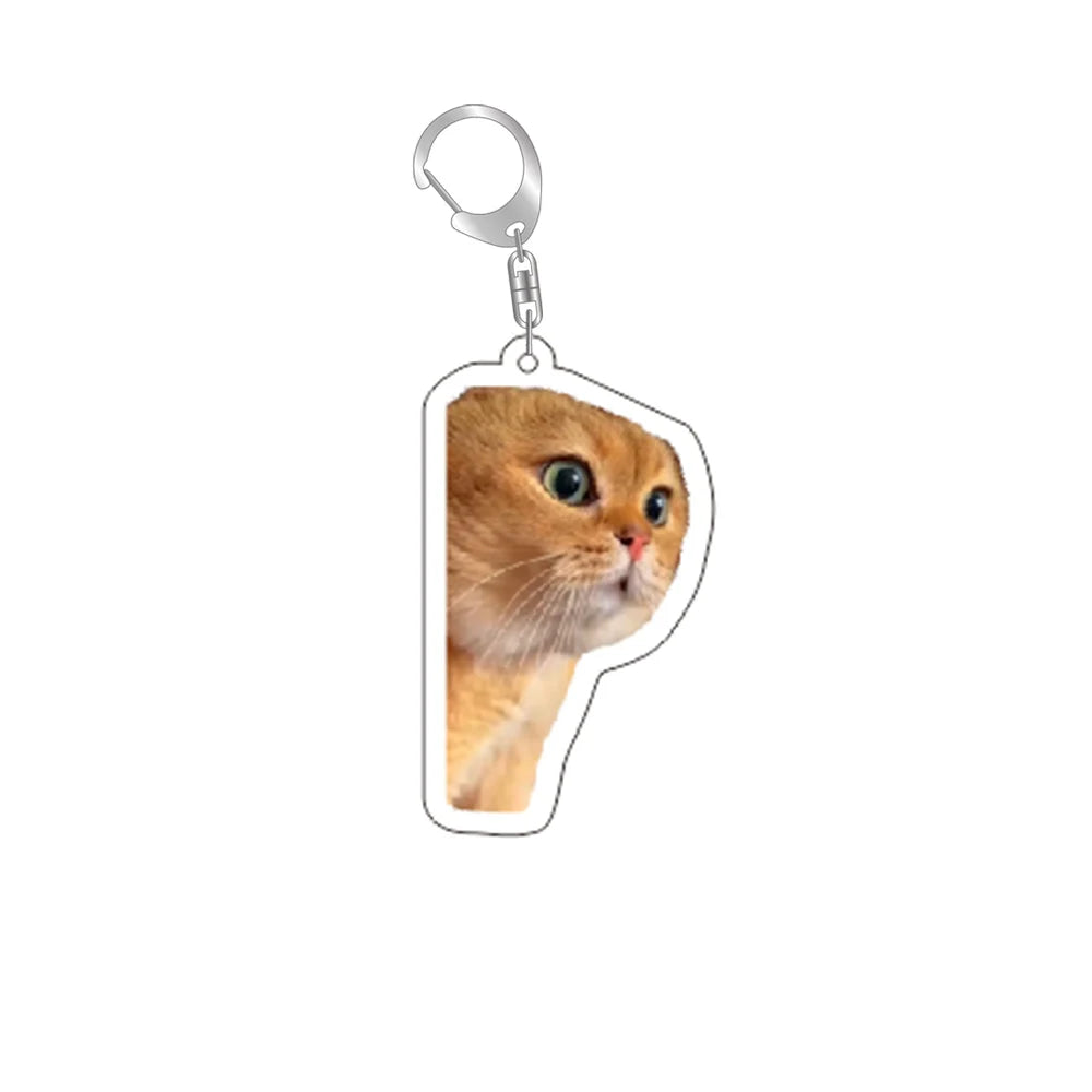Funny Cat Memes Keychain