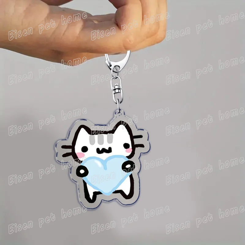 Cute Cat Cartoon Keychains