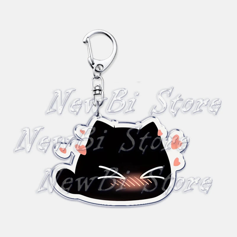 Cute Little Black Cat Keychain
