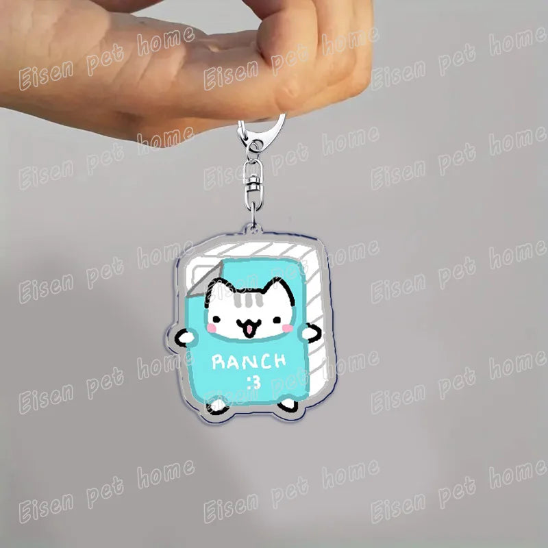 Cute Cat Cartoon Keychains