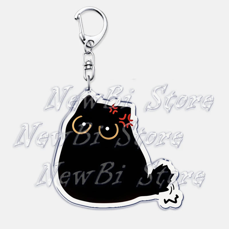 Cute Little Black Cat Keychain