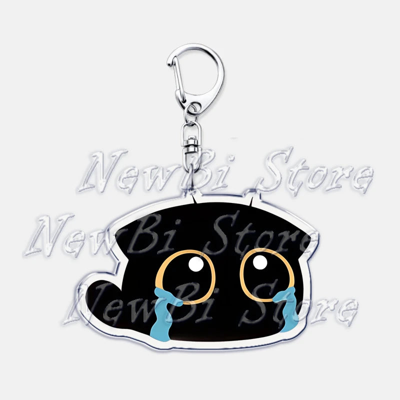 Cute Little Black Cat Keychain