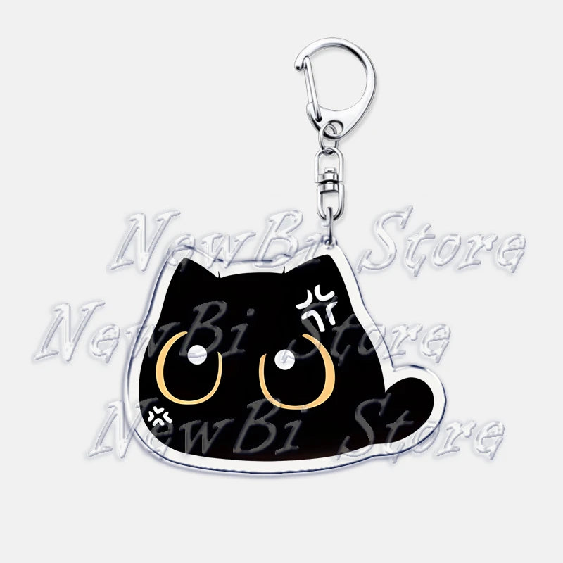Cute Little Black Cat Keychain