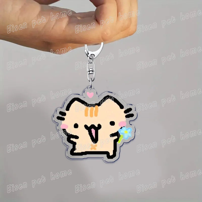 Cute Cat Cartoon Keychains