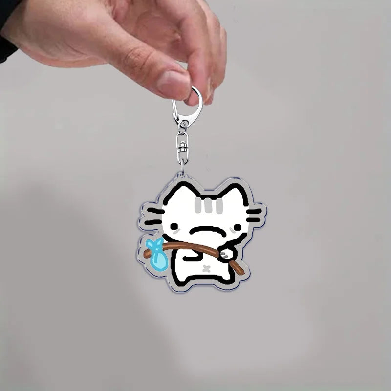 Cute Cat Cartoon Keychains